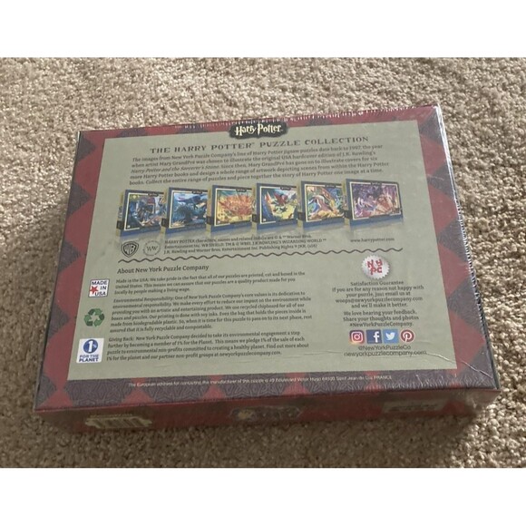 Harry Potter Christmas At Hogwarts 500 Piece Puzzle New York Puzzle Company - Picture 5 of 6